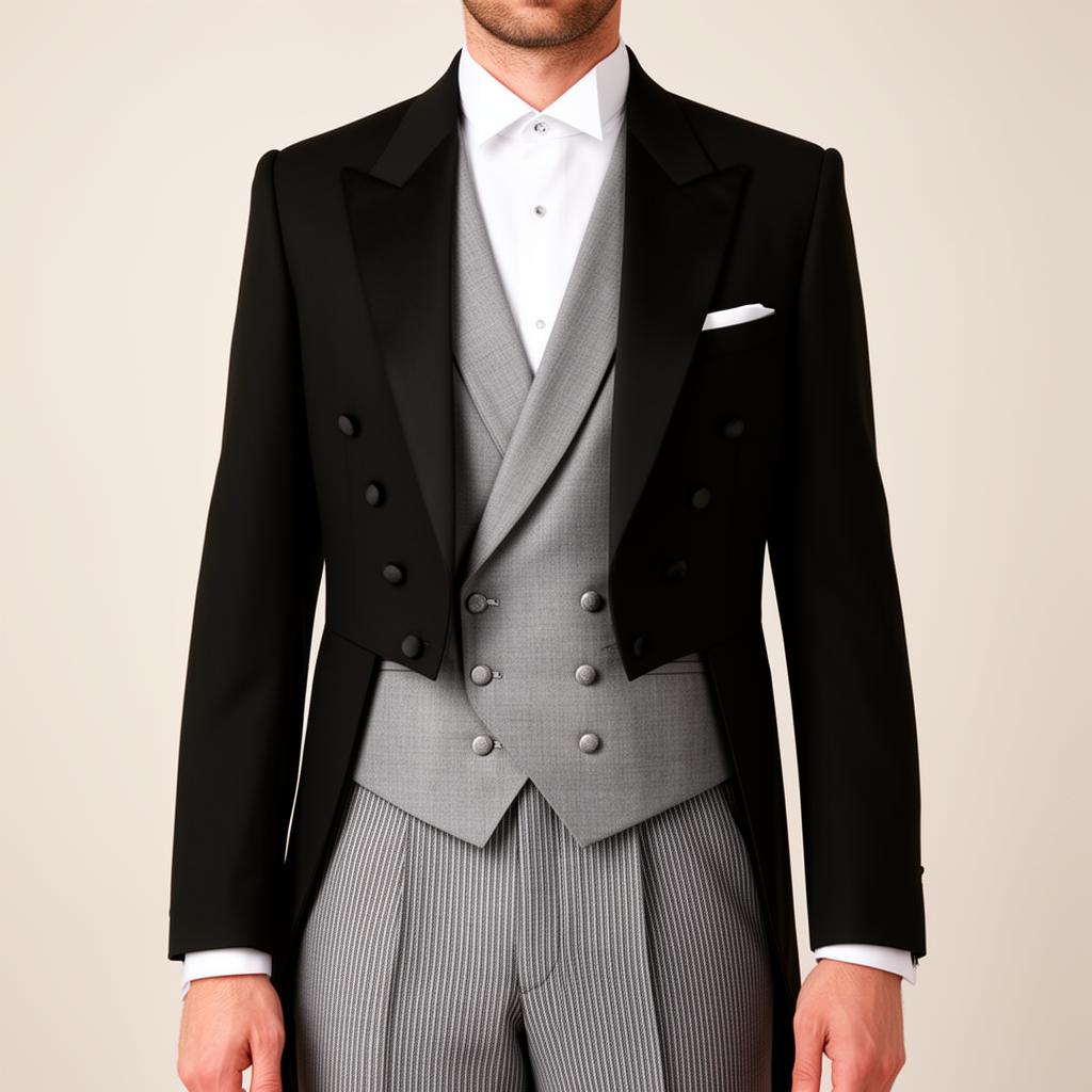 Alquiler chaqué clásico deluxe levita negra pantalón rayas Sevilla